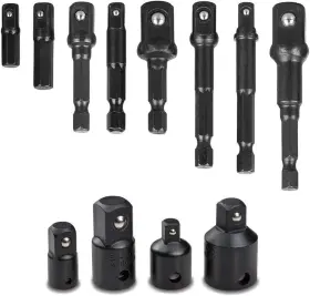 Bestgle 603935146968 12 In 1 Impact Socket Adapter Hex Square Nut Driver Adaptor Power One Size