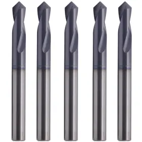 Bestparts-bb-424-5 Bestparts High Performance 5pcs Solid Carbide Spotting Drill - Altin Coated 90 Degree 2