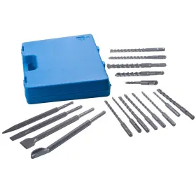 4u39r2 Bfo 17pc Drill Bits Chisel For Sds Plus Rotary Hammer Bit Tool Kit Universal