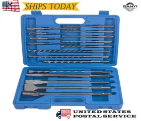 Yaj3rt Bfo Sds Plus Rotary Hammer Drill Bit And Chisel Set For Brick Concrete Stone