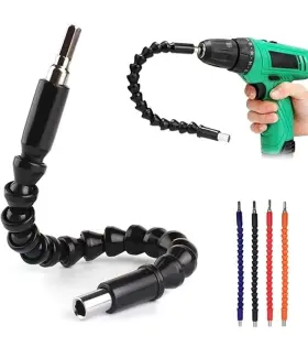 Bit 742297159794 4 Pack Drill Extension 11.8 Inch Flexible Screwdriver Soft Shaft Set