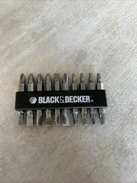 Black Decker 028877353135 And Drill Driver Kit 10 Piece Double Ended Set New Old Stock Nos