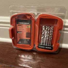 16748 Black Decker And Bullet Rotary Masonry Drill Bit Set 5-piece-brand New