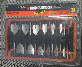 Black Decker 623980-00 Black&decker 13 Piece Spade Bit Set Includes Storage Pouch