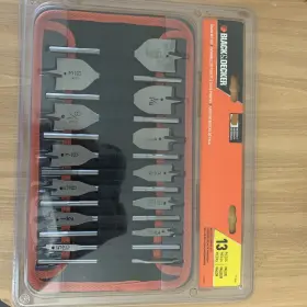 71-536 Black Decker And Drill Bit Set Spade/paddle 13-piece