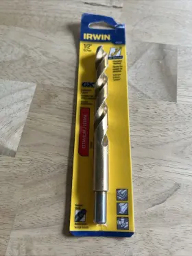 1862936 Black & Decker Us Inc Irwin Titanium Nitride Coated High Speed Steel Drill Bit 1/2 X 6 L Inch