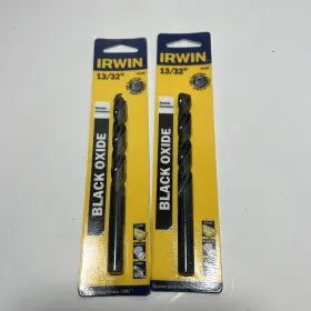 67526 Black & Decker Us Inc Irwin Hss Oxide Coated Sae Straight Shank Drill Bit 13/32/ 2 Pack