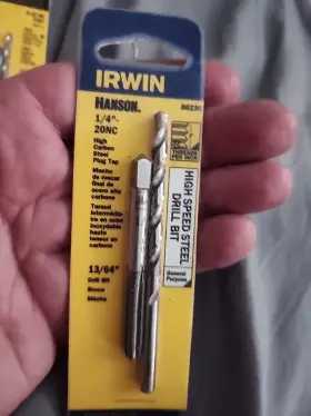 80230 Black & Decker Us Inc Irwin Hanson Steel Sae Drill And Tap Set 13/64 Inch 1/4 -20nc 2 Pc