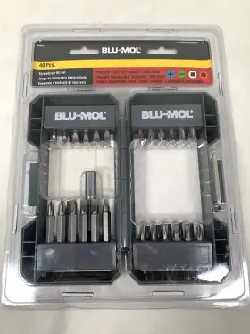 Blu-mol 035781000529 40 Pcs Screwdriver Bitdriver Set