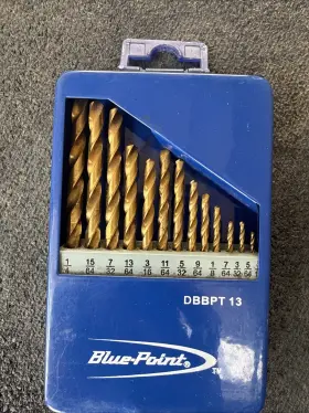 Dbbpt13 Blue Point For Tools New Drill Bit 13pc Set Open Box