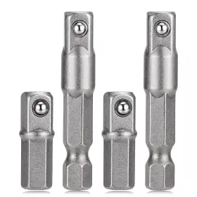 Bohuiz 702936 1 Epekwsnx 4 Pack 1/4 Hex To Socket Adapter Impact Extension Adapter