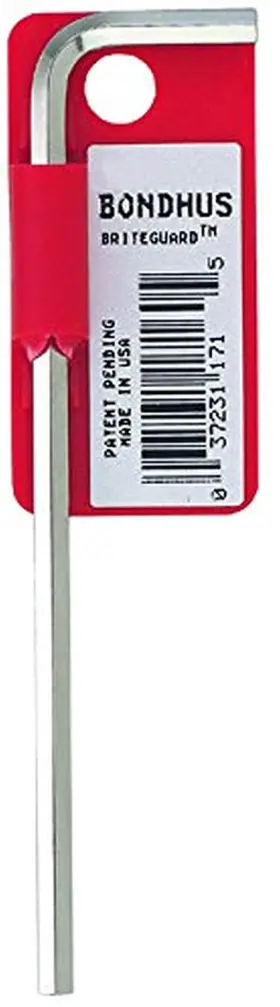 Bondhus 17156 3mm Hex End L-wrench With Briteguard Finish One Size Multicolor