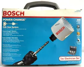 Bosch 000346323566 7 Pc Electrician Power Change Bi-metal Hole Saw System Set Pc6pce Holesaws