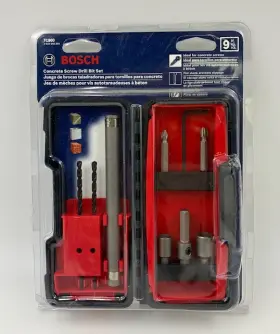 Tc900 Bosch 000346372236 9-piece Flat Shank Drill Bit Set