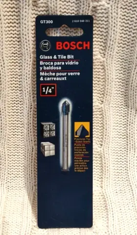 Gt300 Bosch 000346372267 1/4-inch Carded Glass And Tile Bit