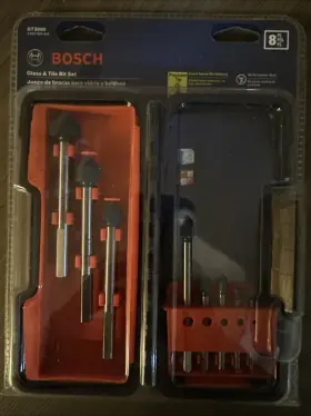 Gt3000 Bosch 000346372359 Carbide-tipped Glass And Tile Drill Bit Set 8-piece New