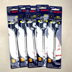 Bosch 000346388695 Daredevil Spade Bit 1 Inch Speedwave Paddle Lot Of 5