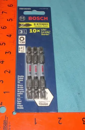 Itdet302503 Bosch 000346484069 New 3 Pc. Impact Tough 2.5 Inch Torx # 30 T30 Double-ended Bits