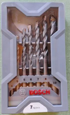 Bosch 165140601368 7-pc Concrete Drill Bit Set Damaged Box