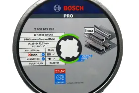 2608619267 Bosch Pro Metal Cutting Discs 125mm X 1mm X-lock Inox 10 Pack