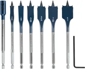 Ft2610958238 Bosch 2610958238 Genuine 6 Pc. Daredevil St&ard Spade Bit Set With Extension -