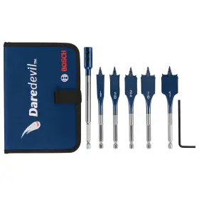 2610958243 Bosch Dsbs5007p 6-piece Daredevil Stubby Length Spade Bit Set
