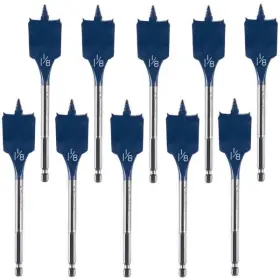 2610958257 Bosch 10 Pack Of 1-1/8 Inch X 6 Daredevil Spade Bits - Dsb1015b-10pk