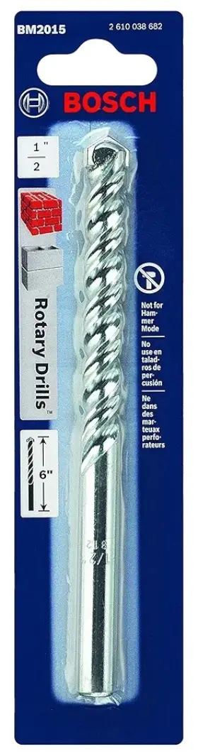 Bm2015 Bosch Drilling Tools 1/2x6 Inch Brick And Block Rotary Drill Bit