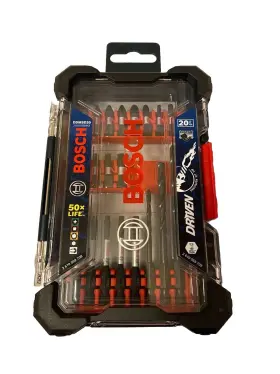 Ddmsd20 Bosch - 1/4 Inch Impact Driver Bit Set 20-piece New