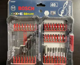 Ddmsd40 Bosch Impact Driver / Drill Bit 40 Pc. Set With Locking Tough Case New