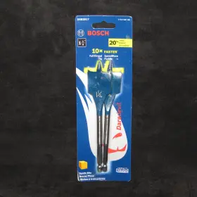 Bosch Dsb2017 Daredevil 810 Set Of 2 1 1/4 Spade Bits Full Thread Tip