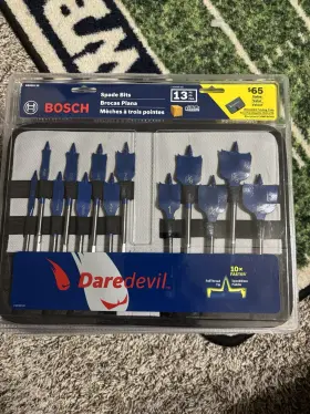 Dsb5013p Bosch 13-piece Daredevil Spade Bit Set In Pouch New