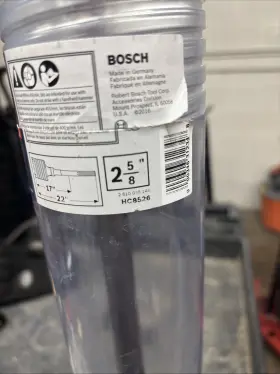 Hc8526 Bosch Core Bit 2.625in Carbide 20pk61