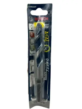 Hcbg22t Bosch 3/4 Inch X 4 6 Blue Granite Turbo Carbide Hammer Drill Bit