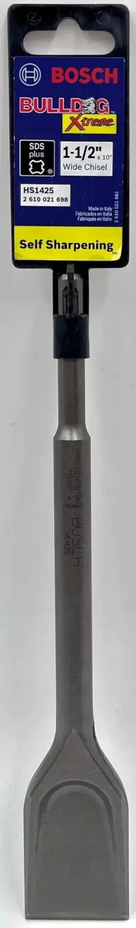 Hs1425 Bosch 1-1/2 Inch X 10 Wide Chisel Sds-plus Bulldog Xtreme Hammer Steel