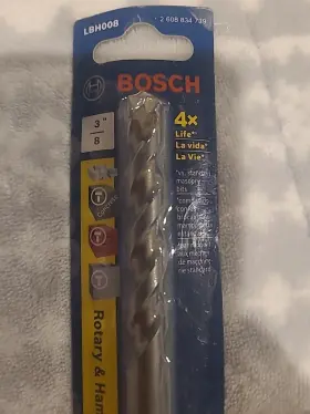 Lbh008 Bosch 3/8 Inch X 6 Rotary And Hammer Drill Bits -