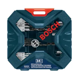 Ms4034 Bosch 34-piece Drill And Drive Set With Hard Case For Wood Metal Masonry