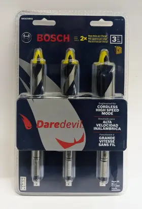 Nksc5003 Bosch Daredevil High-speed Auger Bit Set - 3 Pieces 5/8 Inch 3/4 1