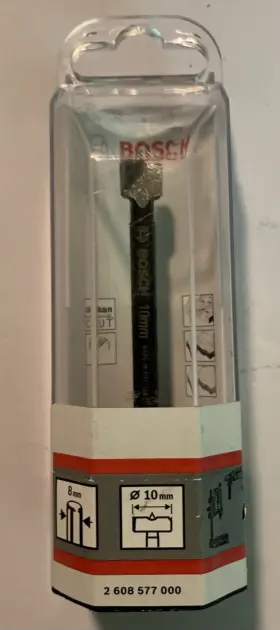 2608577000 Bosch Professional 10mm Forstner Bit Hinge Boring Wood Drill New In Package