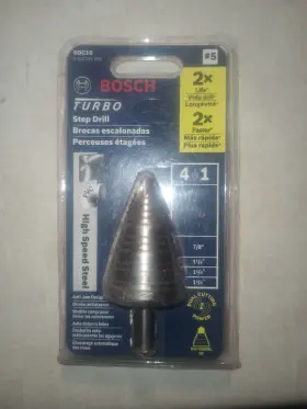 Sdc10 Bosch 1/4-in To 1-3/8-in High-speed Steel Turbo Step Drill Bit #5