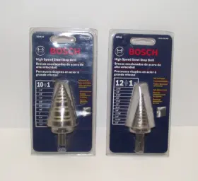 Sdh10 Bosch 2pc. High Speed Steel Step Drill Bits Sdh2 New In Packs