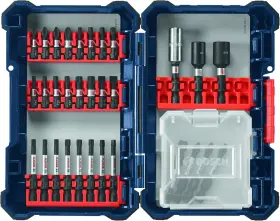 Sdms32 Bosch 32-piece Assorted Impact Tough Screwdriving Custom Case System Set