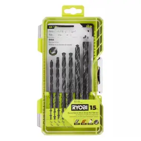 A971502 Branded Black Oxide Round Shank Drill Bit Set 15-piece