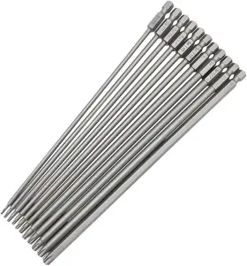 Gmd0617 Branded 11pcs 200mm Extra Long Torx Screwdriver Bit Set Magnetic Head