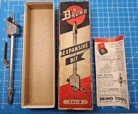 201-b Bruno Expansive Bit Model Original Box And Instructions Collectible Tool