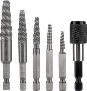 Xw029 Bsuxmafg Damaged Screw Extractor Set 6 Piece Easy Out Bolt For Easily Remove B