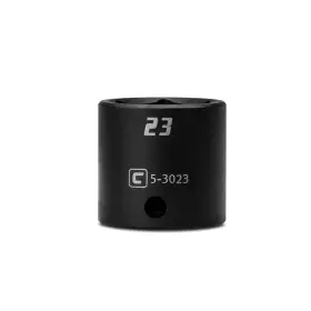 5-3023 Capri Tools Shallow Impact Socket 3/8-inch Drive 6-point Metric 23 Mm