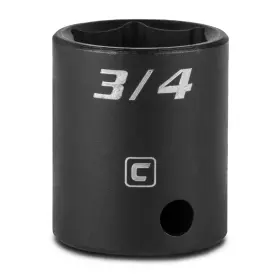 5-3057 Capri Tools 3/4-inch Shallow Impact Socket 3/8-inch Drive 6-point