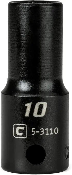 Cp53110 Capri Tools 3/8 Inch Drive 10 Mm Semi-deep Impact Socket