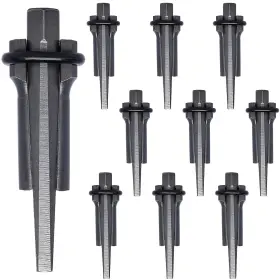 Centerz 313105697663 10 Sets Rock Splitter 3/4 Inch Diameter With 2 Depth Drill Hole Fitted Sto